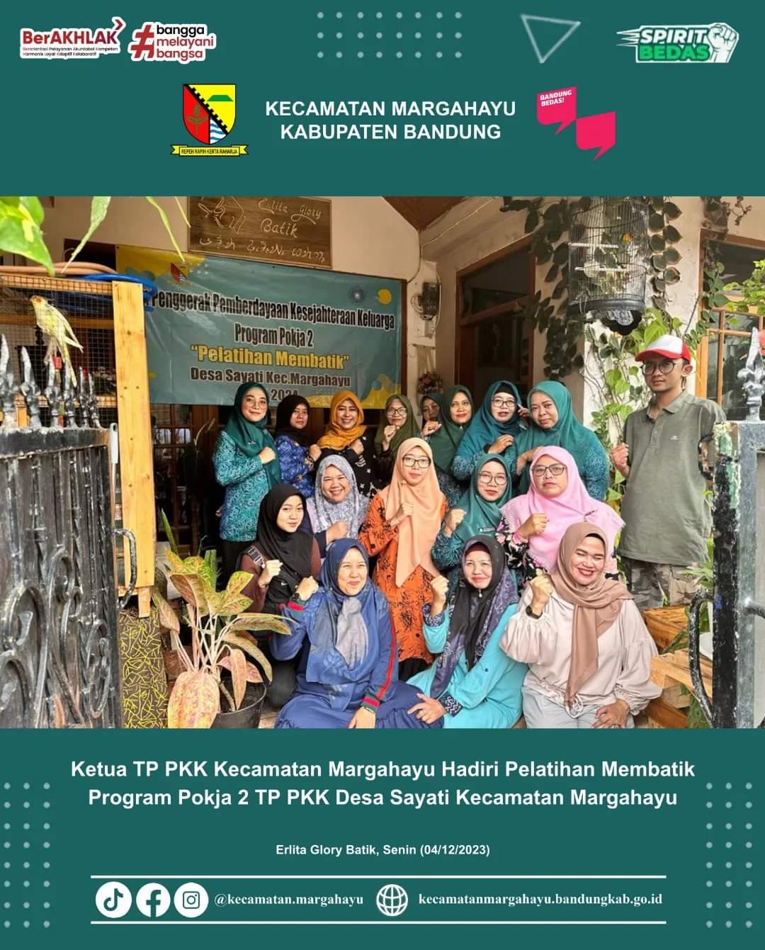 ketua-tim-penggerak-pkk-kecamatan-margahayu-menghadiri-kegiatan-program-pokja-ii-tp-pkk-desa-sayati-kecamatan-margahayu
